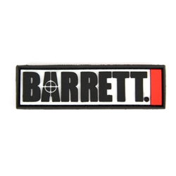Barrett Patch, PVC, 3" Logo w/ Velcro Back