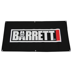 Barrett Banner, Black with Logo, 24" x 48"