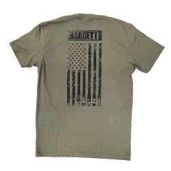 T-Shirt, Barrett Muzzle Flag, Military Green
